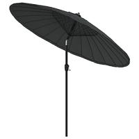 Parasol met aluminium paal 270 cm antraciet - thumbnail