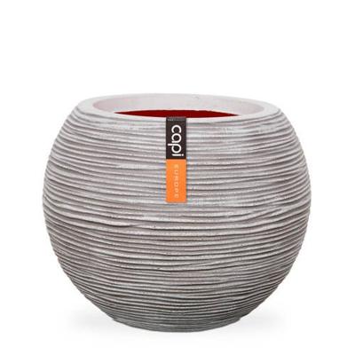 Capi bloempot nature rib bolvormig 62x48 cm ivoorkleurig kofi271