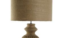 Bureaulamp Home ESPRIT Natuurlijk Jute Hout 50 W 220 V 44 X 44 X 91 cm - thumbnail