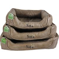 Nap'zzz divan leatherlook duo donkerbruin/bruin 80x60 cm Napzzz Gebr. de Boon - Gebr de boon - thumbnail