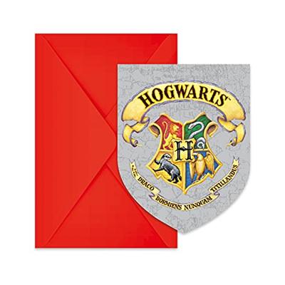 Harry Potter Uitnodigingen En Enveloppen Hogwarts (6st)
