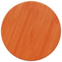 Tafelblad rond Ø30x2,5 cm massief grenenhout wasbruin - thumbnail