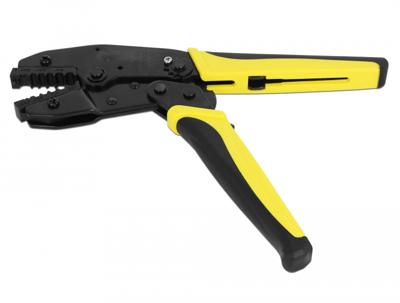 DeLOCK universele coax krimptang (zwart/geel, 7 diameters)
