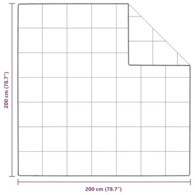 VidaXL Zomer dekbed wit 200 x 200 cm veren