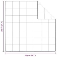 VidaXL Zomer dekbed wit 200 x 200 cm veren - thumbnail