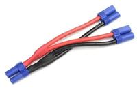 Y-kabel Paralell EC5, silicone kabel 10AWG, 12cm - thumbnail