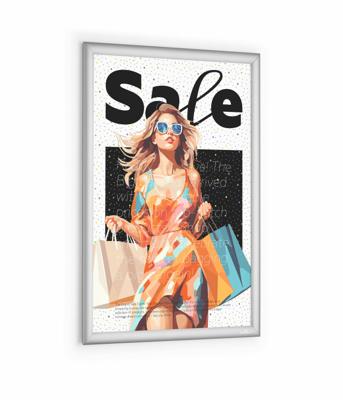 Durable 500823 Klapframe Zilver 1 x DIN A2 1 stuk(s) (b x h x d) 480 x 650 x 12 mm