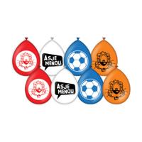 Loeki Ballonnen Rood/Wit/Blauw/Oranje WK/EK (8st) - thumbnail