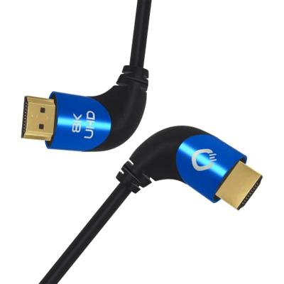 Oehlbach: Ultra high-speed HDMI kabel 90°-stekker - 3M - Zwart
