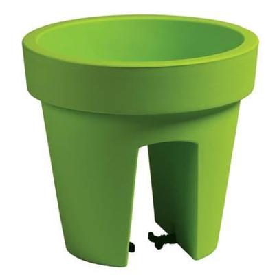 MACETA MOD. LOFLY RAILING 250. 25 X 23 CM. PISTACHO
