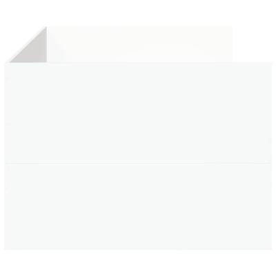 Slaapbank met lades zonder matras 75x190 cm wit