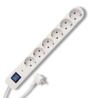 REV 0014641100 Stekkerdoos met schakelaar Wit, Grijs Randaarde stekker 1 stuk(s) - thumbnail