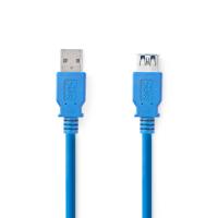 USB 3.0-Kabel | A Male - A Female | 1,0 m | Blauw - thumbnail