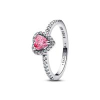 Dames ring Pandora 198421C03-56 16 Zilverkleurig Roze - thumbnail