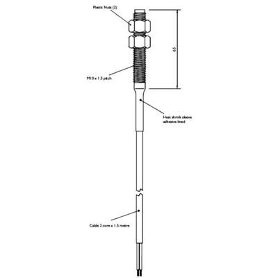 TE Connectivity Sensor 87713-000 Reedcontact 1x NO 100 V/DC, 250 V/AC 1 A 10 W TE Connectivity Sensor 87713-000 Reedcontact 1x NO 100 V/DC, 250 V/AC 1 A 10 W