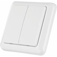 Draadloze wandschakelaar dubbel, AWST8802 - thumbnail