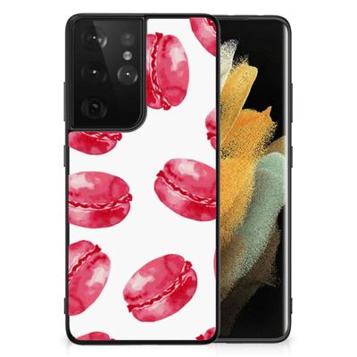 Samsung Galaxy S21 Ultra Back Cover Hoesje Pink Macarons