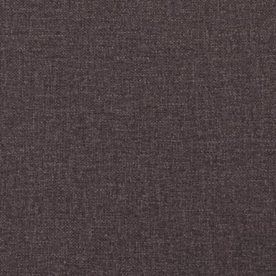 Bedframe zonder matras stof donkerbruin 200x200 cm