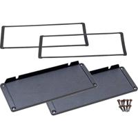 Hammond Electronics End plate Aluminium Zwart (l x b x h) 16 x 194 x 72 mm 1 stuk(s) - thumbnail