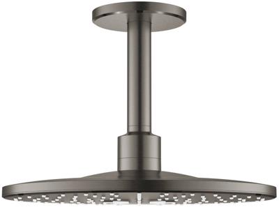 Regendoucheset GROHE Rainshower SmartActive 31 cm met Plafondarm Hard Graphite Geborsteld Regendoucheset GROHE Rainshower SmartActive 31 cm met Plafondarm Hard Graphite Geborsteld