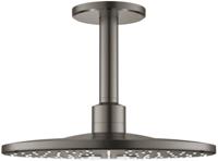 Regendoucheset GROHE Rainshower SmartActive 31 cm met Plafondarm Hard Graphite Geborsteld - thumbnail