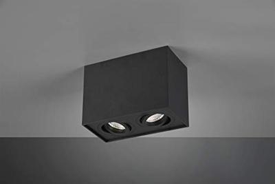 Trio Zwarte keukenspotBiscuit 2-lichts - 613000232