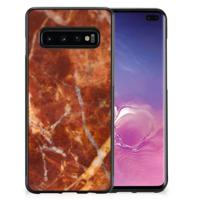Samsung Galaxy S10+ Gripcase Marmer Bruin - thumbnail