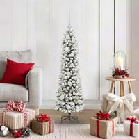 Kunstkerstboom met 150 LED Wit 120 cm PVC en Metaal en Plastic - thumbnail