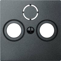 Merten 297514 Afdekking System M Antraciet 1 stuk(s) - thumbnail