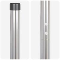 Hekpalen 12 pcs Zilver 140 cm Gegalvaniseerd staal - thumbnail