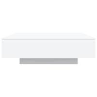 Salontafel 100x100x31 cm bewerkt hout wit - thumbnail