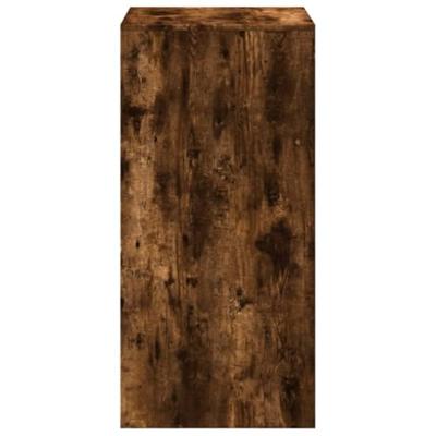 Bartafel 51x50x103,5 cm bewerkt hout gerookt eikenkleur Bartafel 51x50x103,5 cm bewerkt hout gerookt eikenkleur