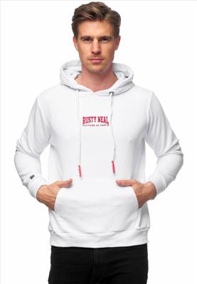 Rusty Neal - Heren Sweatshirt - Wit - Hoodie - Italianstyle Rusty Neal - Heren Sweatshirt - Wit - Hoodie - Italianstyle
