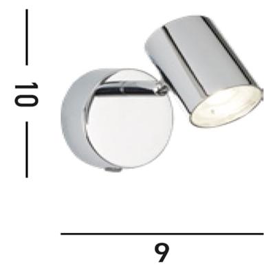 Searchlight Chrome wandspotRollo - 3171CC