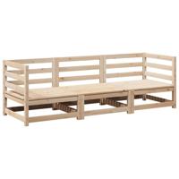 3-delige Loungeset massief grenenhout - thumbnail