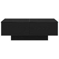 Salontafel Zwart eiken 90 x 60 x 31 cm Bewerkt hout - thumbnail