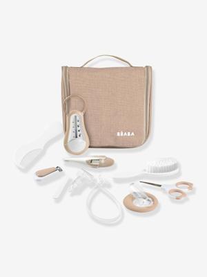 Toiletartikelen etui en 10 benodigdheden / toebehoren beige Toiletartikelen etui en 10 benodigdheden / toebehoren beige