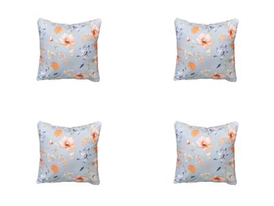 Sierkussen met paspel ca. 50x50 cm Florina blue (4 stuks) Madison - Madison Sierkussen met paspel ca. 50x50 cm Florina blue (4 stuks) Madison - Madison