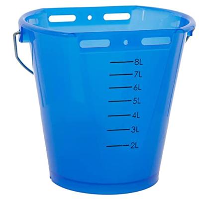 Kalveremmer blauw transparant 2-zijdig plat