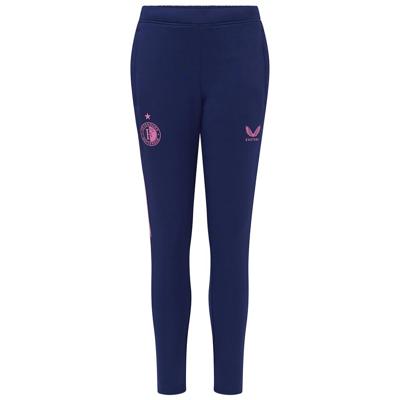 Castore Feyenoord Trainingsbroek 2025-2026 Kids Donkerblauw Roze