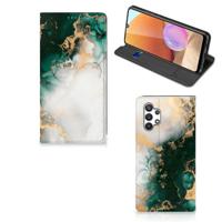 Standcase voor Samsung Galaxy A32 4G | A32 5G Enterprise Editie Marmer Groen - thumbnail