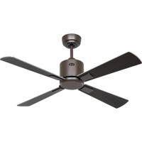 CasaFan ECO NEO III 103 BZ-WN/SI WiFi Flügel Wenge/silber Plafondventilator 16 W (Ø x h) 103 cm x 360 mm Brons Met afstandsbediening, Timer, Met wintermodus, - thumbnail