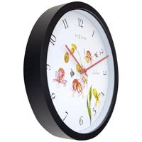 NeXtime NE-4316 Buitenklok Silene 30.5 cm Zwart/Wit - thumbnail