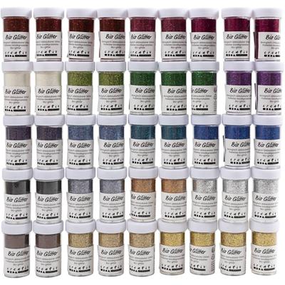 Creativ Company Bio sparkles, diverse kleuren, 46x27 ml/ 1 doos