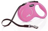 Hondenriem Flexi NEW CLASSIC 5m Roze Maat M - thumbnail