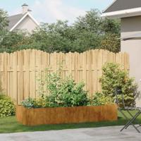 Plantenbak roestig 200x80x40 cm weervast staal - thumbnail