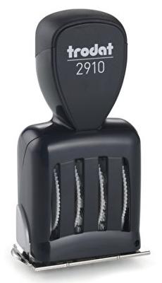 Trodat CLASSIC Datumstempel 54 x 30 mm (bxh) Lichtgrijs, Rood