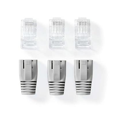 Nedis CCBW89360GY RJ45-connector voor CAT6 UTP netwerkkabel (set van 10)