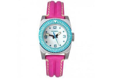 Horlogeband Diesel DZ5013 Leder Roze 14mm