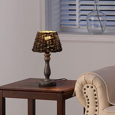 Home sweet home lampenkap Roseau Ø 20 cm - bruin